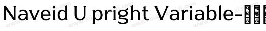 Naveid U pright Variable字体转换